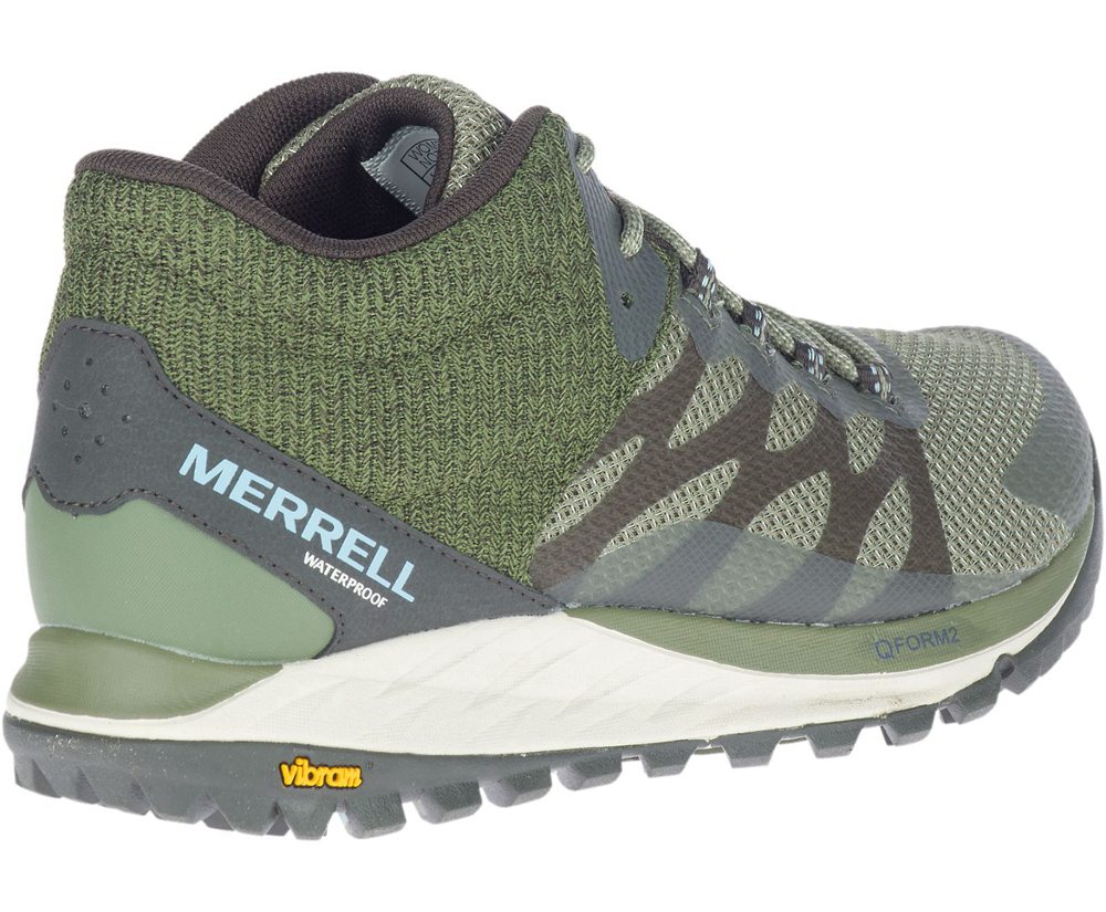 Merrell Sneakers Olive - Antora 2 Mid Waterproof Wide Width - Womens 31RKBJWEC